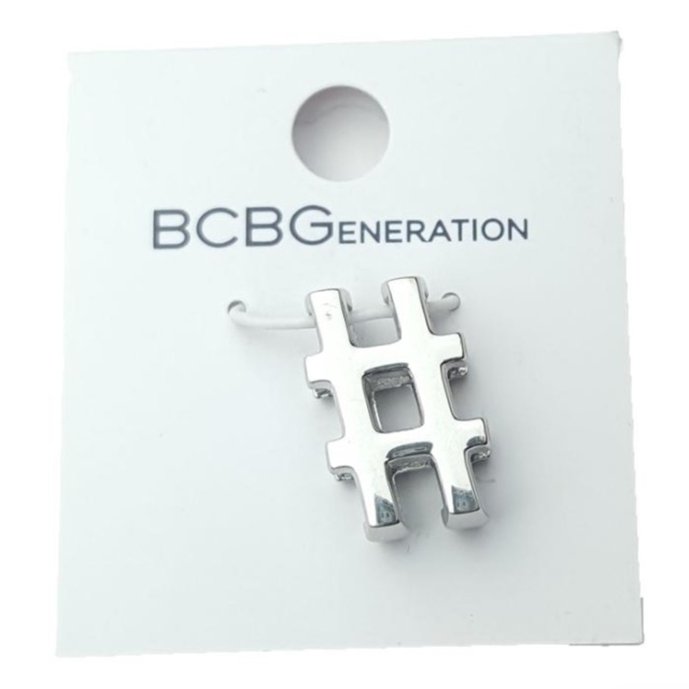 Silver Hash Tag Charm by BCBG